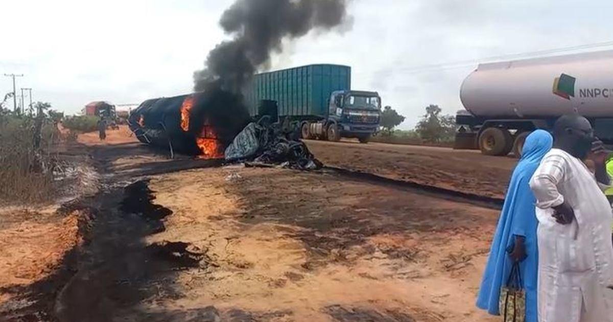 Nigeria fuel tanker truck explosion kills at least 94 people – CBS News Nigeria fuel tanker truck explosion kills at least 94 people – CBS News