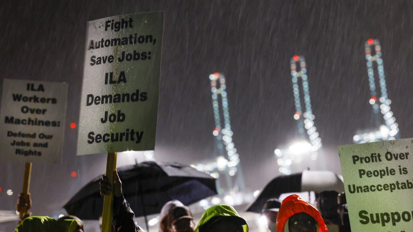 Dockworkers at ports from Maine to Texas go on strike, a standoff risking new shortages – The Associated Press