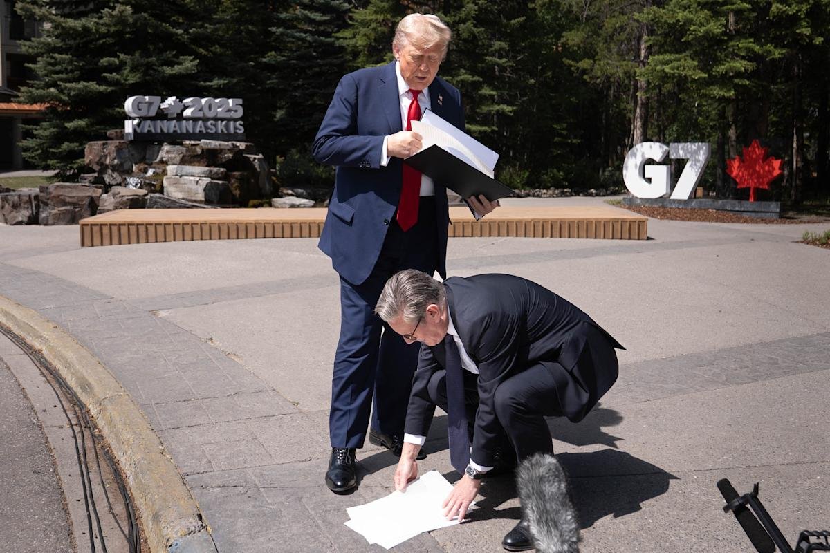 Trump tariffs live updates: Trump, Starmer say US-UK trade deal signed as G7 kicks off – Yahoo