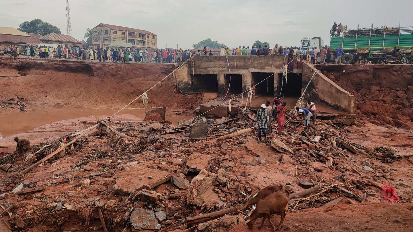 Death toll reaches 151 in north-central Nigerian town submerged in floods, with thousands displaced – AP News