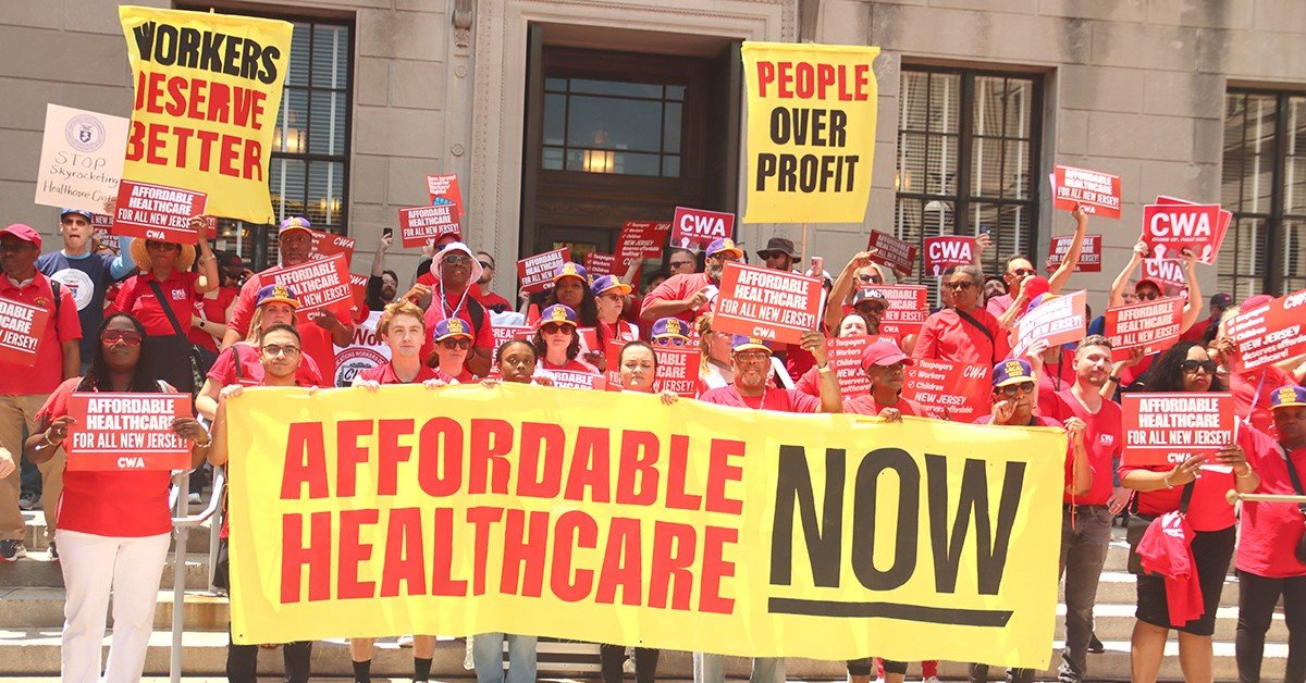 Thousands of Public Sector Union Members Rally for Affordable Healthcare in New Jersey – Communications Workers of America Union
